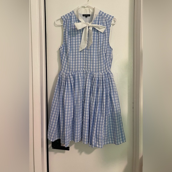 NWOT Unique Vintage Smak Parlour blue gingham dress - Medium - Picture 3 of 6